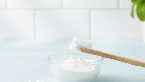 Brush with Baking Soda Paste
