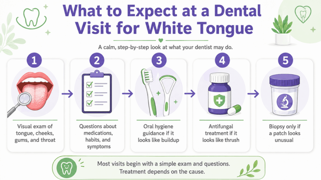 See a Dentist for White Tongue (1)