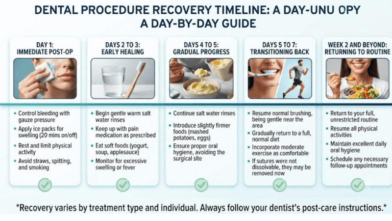 Dental Procedure Recovery Timeline